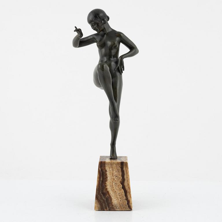 Phillippe Devriez, sculpture, unsigned, bronze.