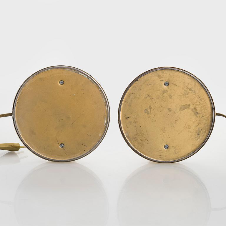 Gunilla Jung, Pair of table lamps, model 2017, Orno, 1930-1940s.