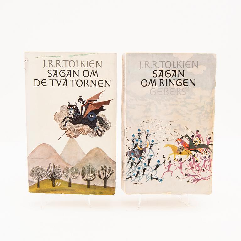 J.R.R Tolkien,  böcker 2 vol 1959/60 (Svensk första utgåva).