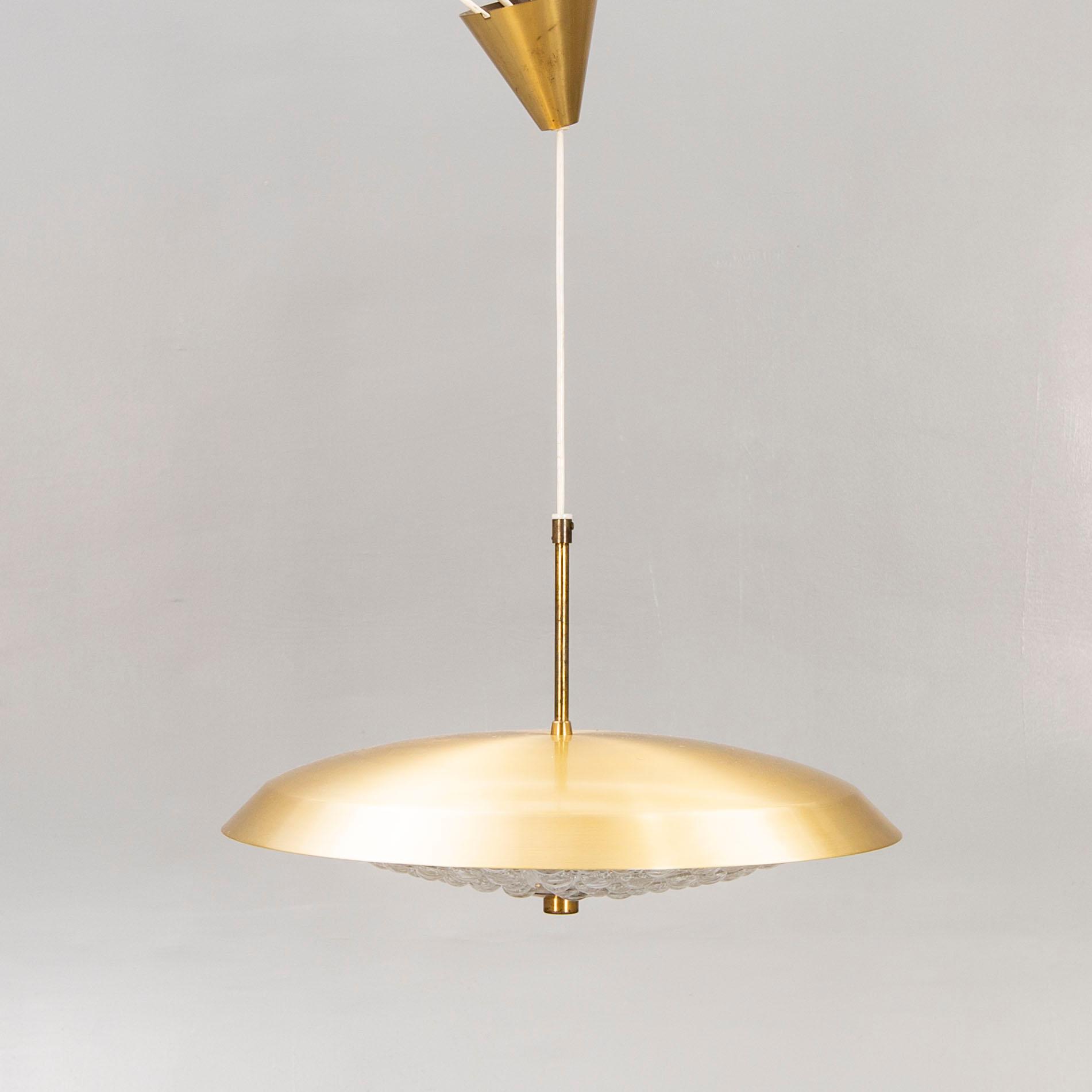 Carl Fagerlund, taklampa och plafond, Orrefors, 1950-60-tal.