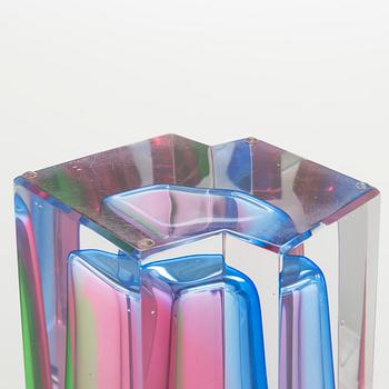 Helena Tynell, a glass vase, signed Helena Tynell Riihimäen Lasi Oy.