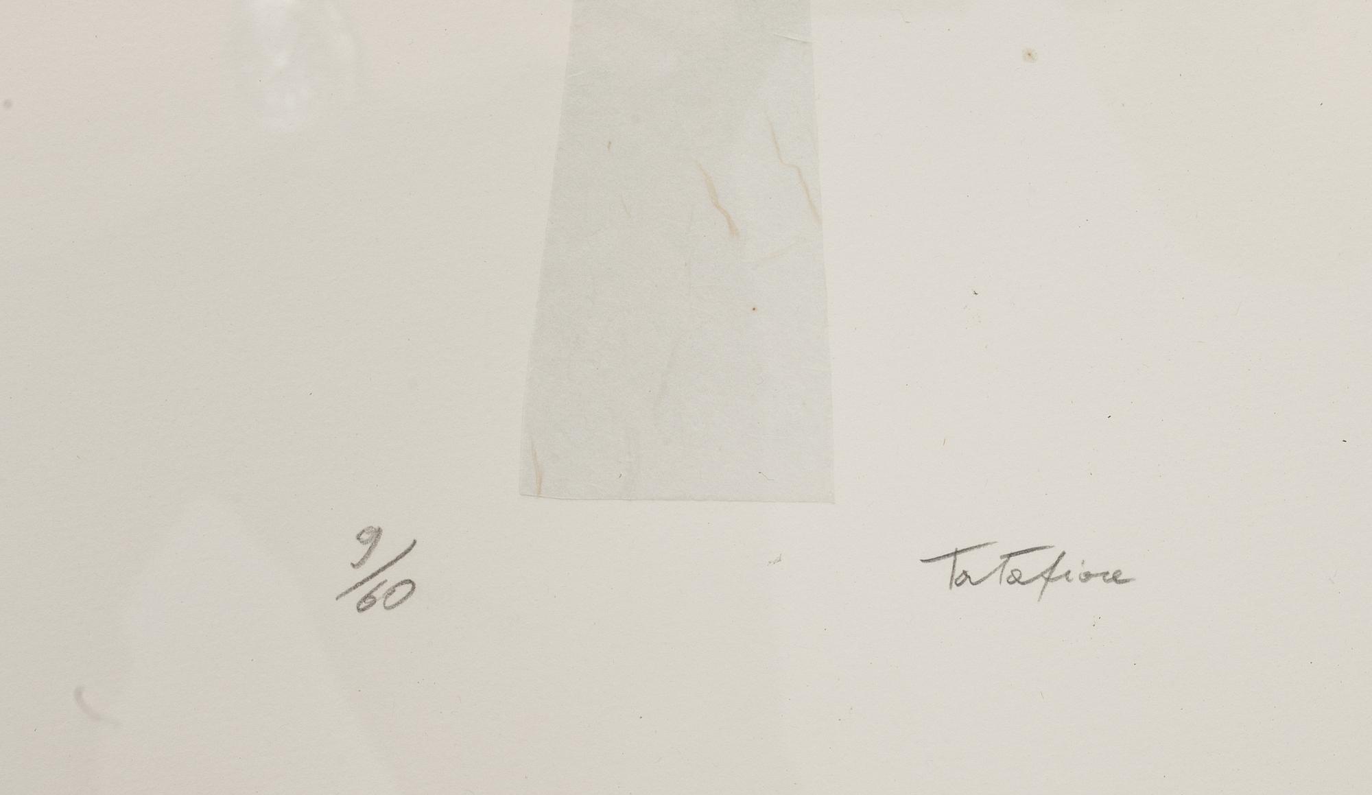 ERNESTO TATAFIORE, etsning. Signerad och numrerad 9/60.