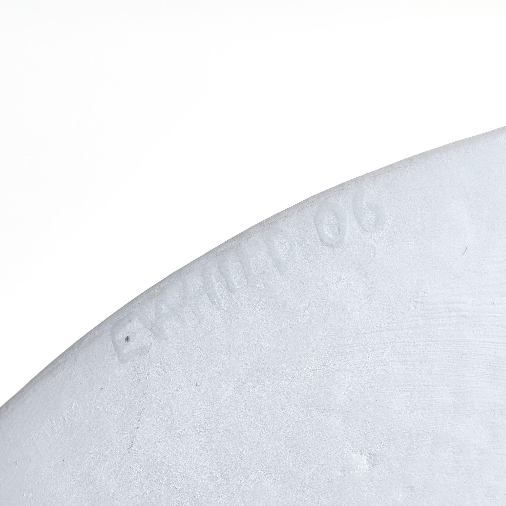 Eva Hild, a white stoneware sculpture "Skärva", Sweden 2006.