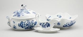 SERVISPORSLIN, 3 del, porslin, Meissen.