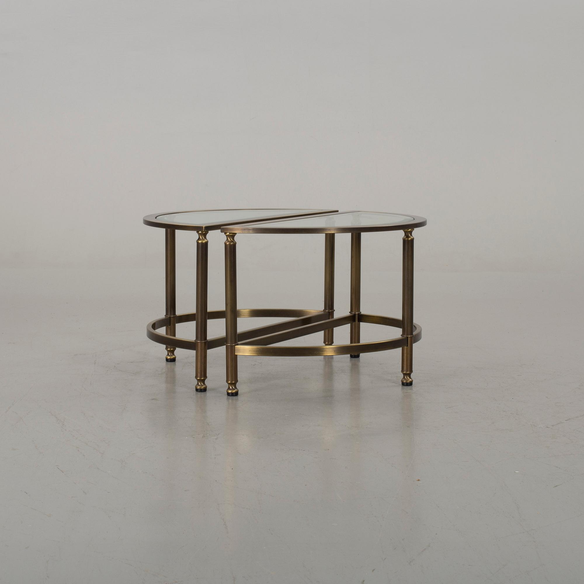 A PAIR OF SIDE TABLES, end of 20th century.