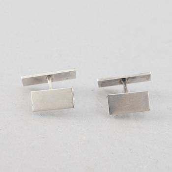 Wiwen Nilsson, cufflinks, a pair, sterling silver, Anders Nilsson, Lund 1950.