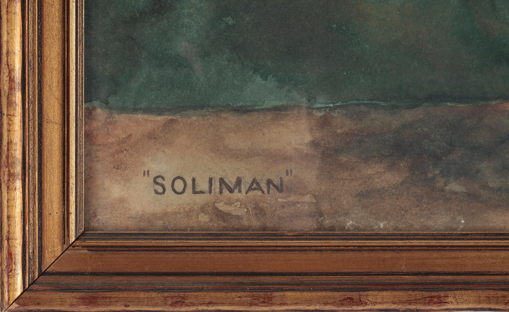 OKÄND KONSTNÄR, akvarell, bär signatur "D. Lorichs" daterad 1930.