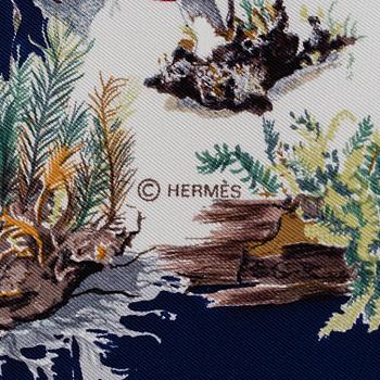 HERMÈS, scarf, "Champignons".