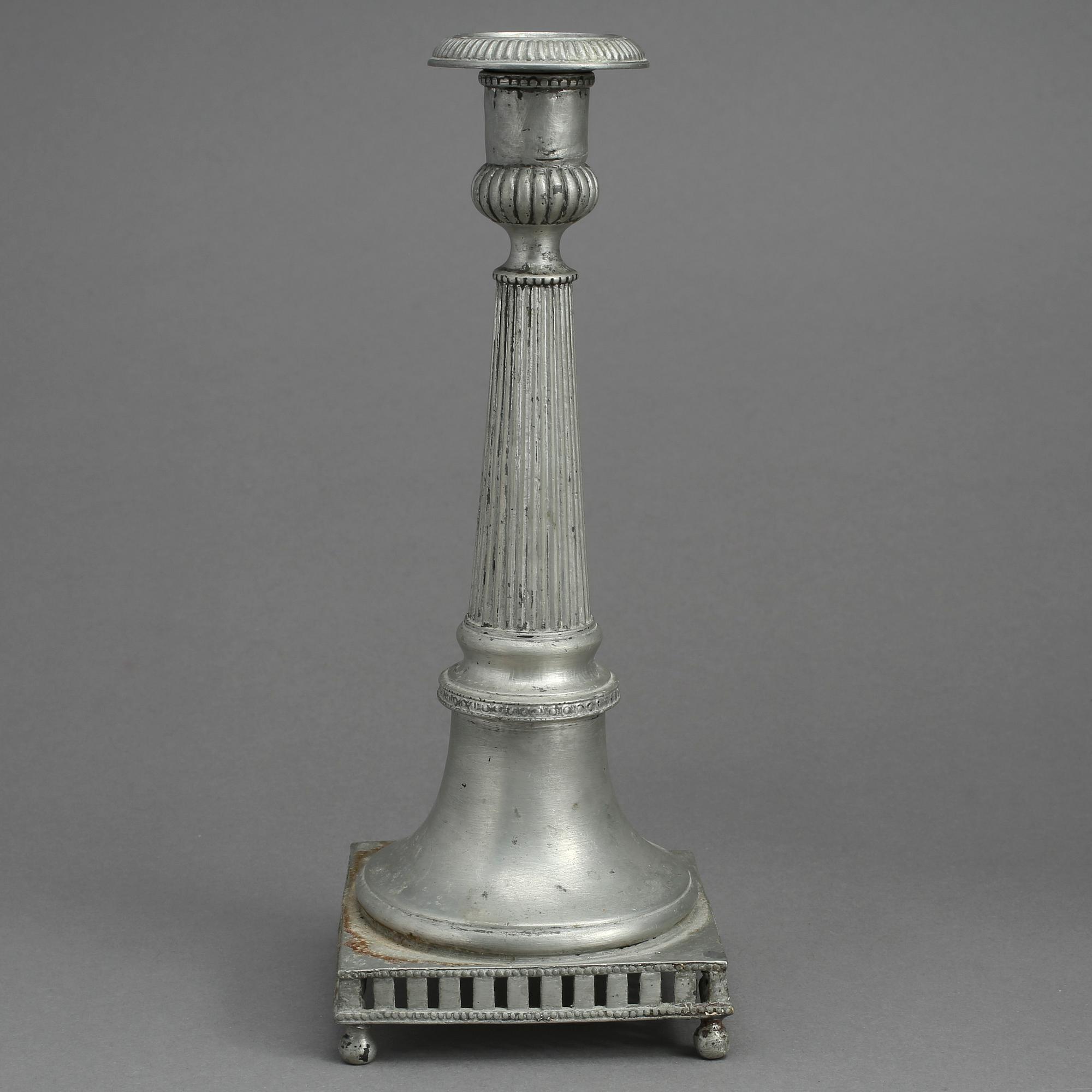 LJUSSTAKE, tenn. Troligen Nicolaus Justelius, Eksjö 1798.