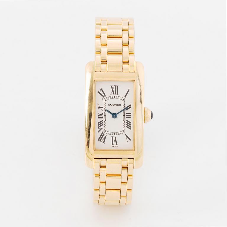 Cartier, Tank Americaine, wristwatch, 19 x 28 (34,5) mm.