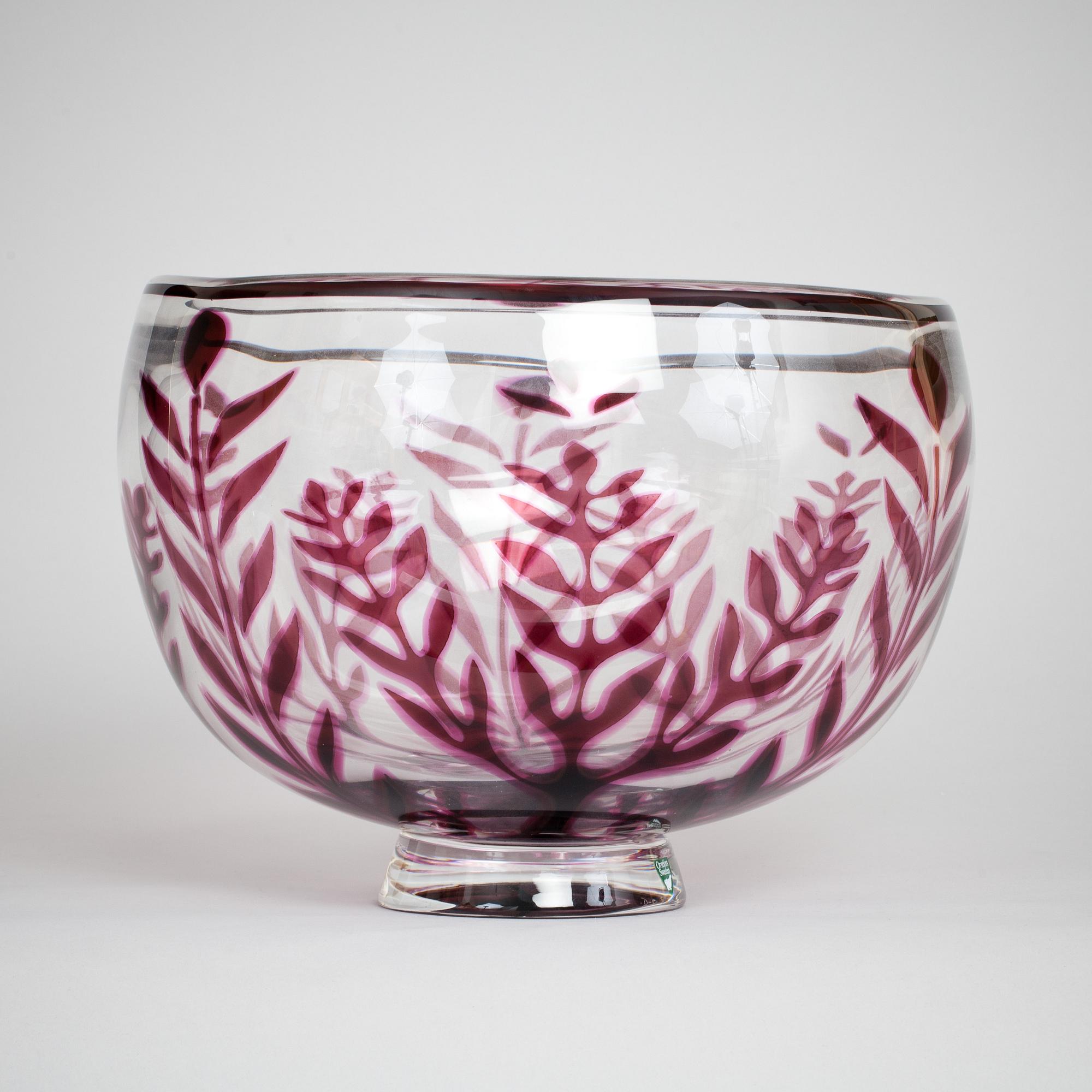 SKÅL, glas, Lars Hellsten, Orrefors Expo, 1900-tal.