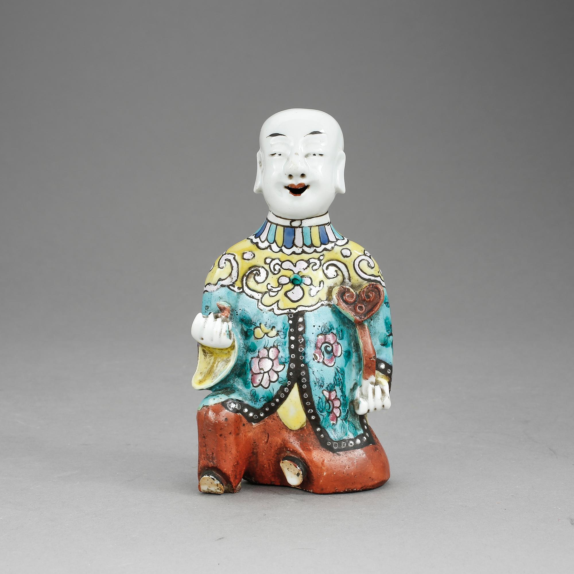 FIGURIN, porslin, Kina, 1700/1800-tal.