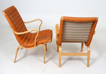 FÅTÖLJER, ett par, "Eva", Bruno Mathsson, Dux.