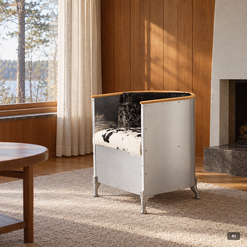 Mats Theselius, Armchair, “Aluminiumfåtölj”, Källemo.