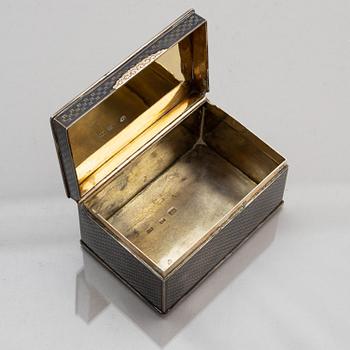 A Russian silver box, assay master Nicholai Bubrovin, Moscow 1831.