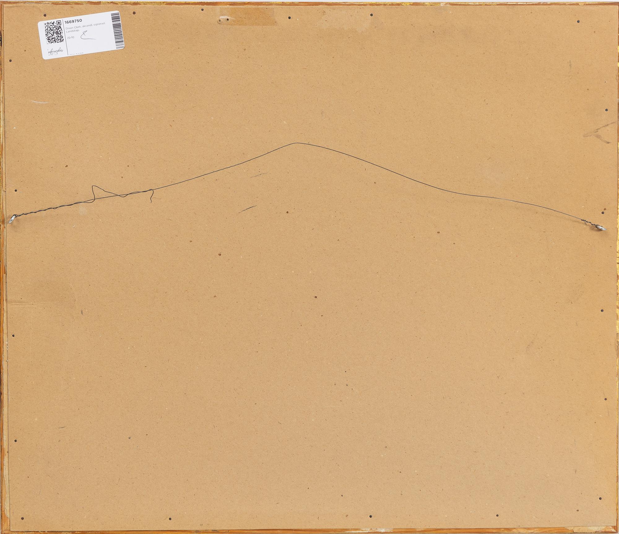 Dixon Clark, Sommarlandskap med fiskare vid flod.