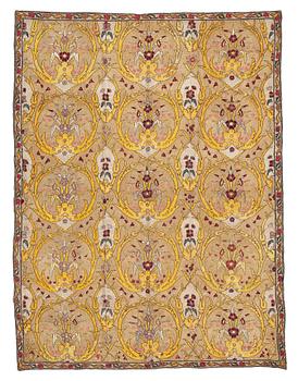 276. An elephant cover for parades, ca 202 x 151,5 cm, probably India around 1900.