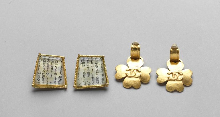 CLIPS, två par, Chanel samt Cecile Jeanne.