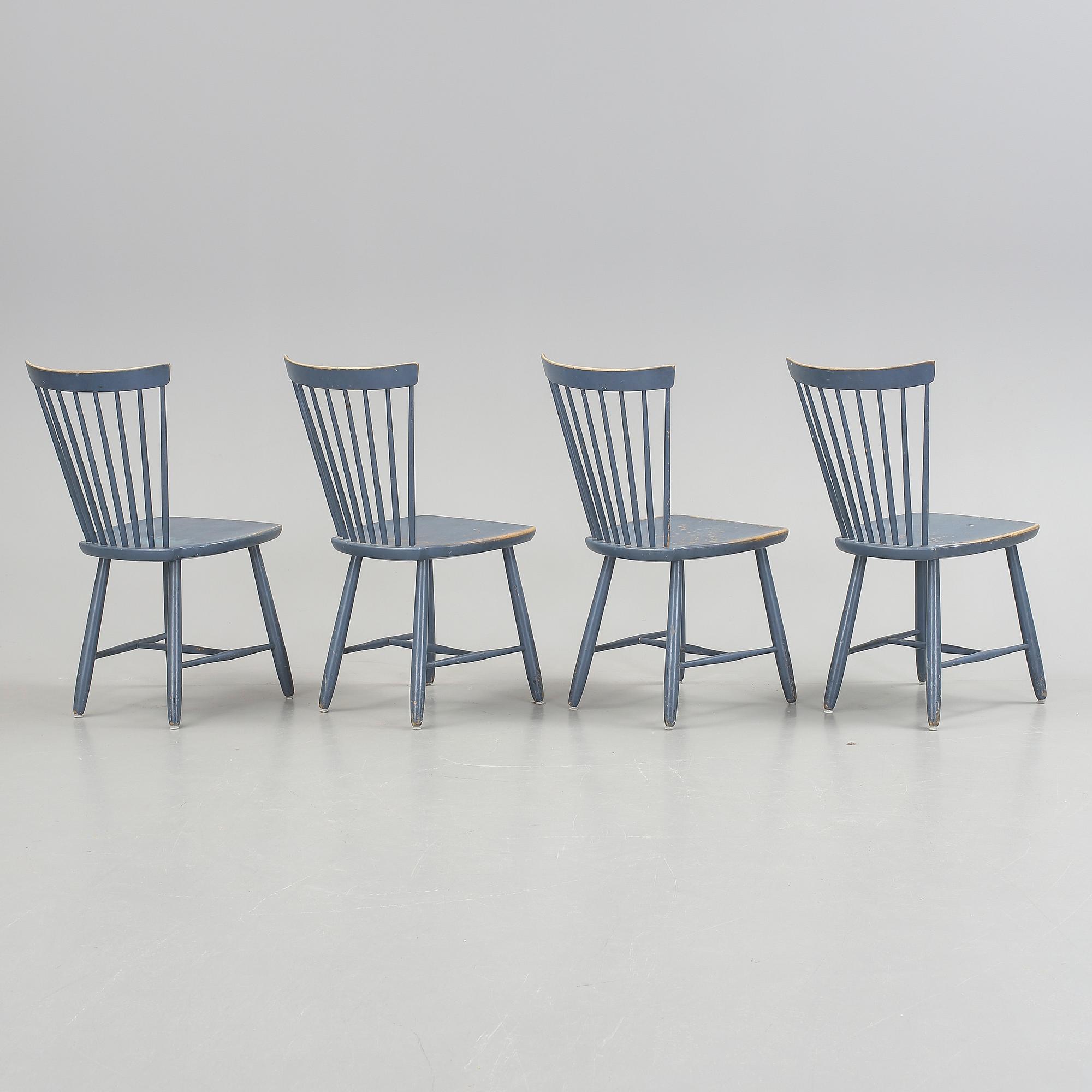 STOLAR, 4 st, "Lilla Åland", Carl Malmsten, 1900-talets andra hälft.