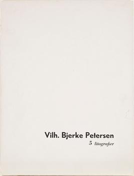 VILHELM BJERKE-PETERSEN mapp, 5 st litografier, signerade o numrerade 55/150.