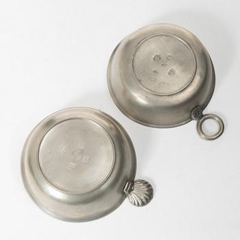 Bowls/ladles, 9 pcs, various masters.