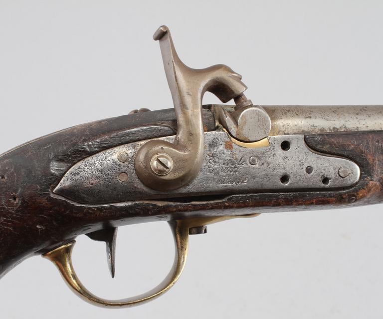 SLAGLÅSPISTOL, "Pistolet modèle An XIII", Frankrike, 1800-talets första hälft.