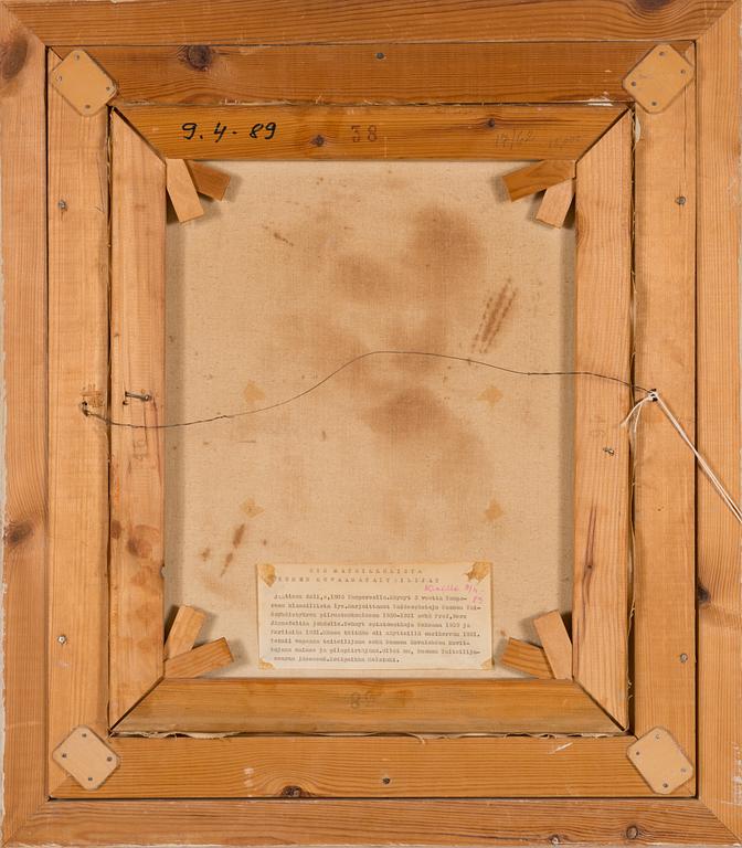 Eeli Jaatinen, öljy kankaalle, signeerattu ja päivätty -62.