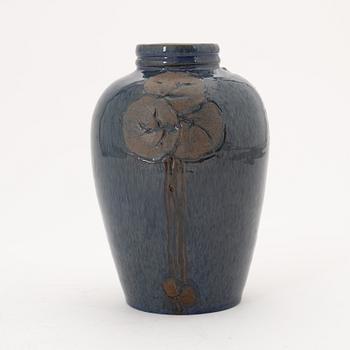 Hilma Persson-Hjelm, an Art Nouveau ceramic vase, signed and dated 1917.