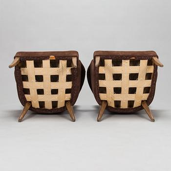 Gunnel Nyman, a pair of late 1930's armchairs for Oy Boman Ab.