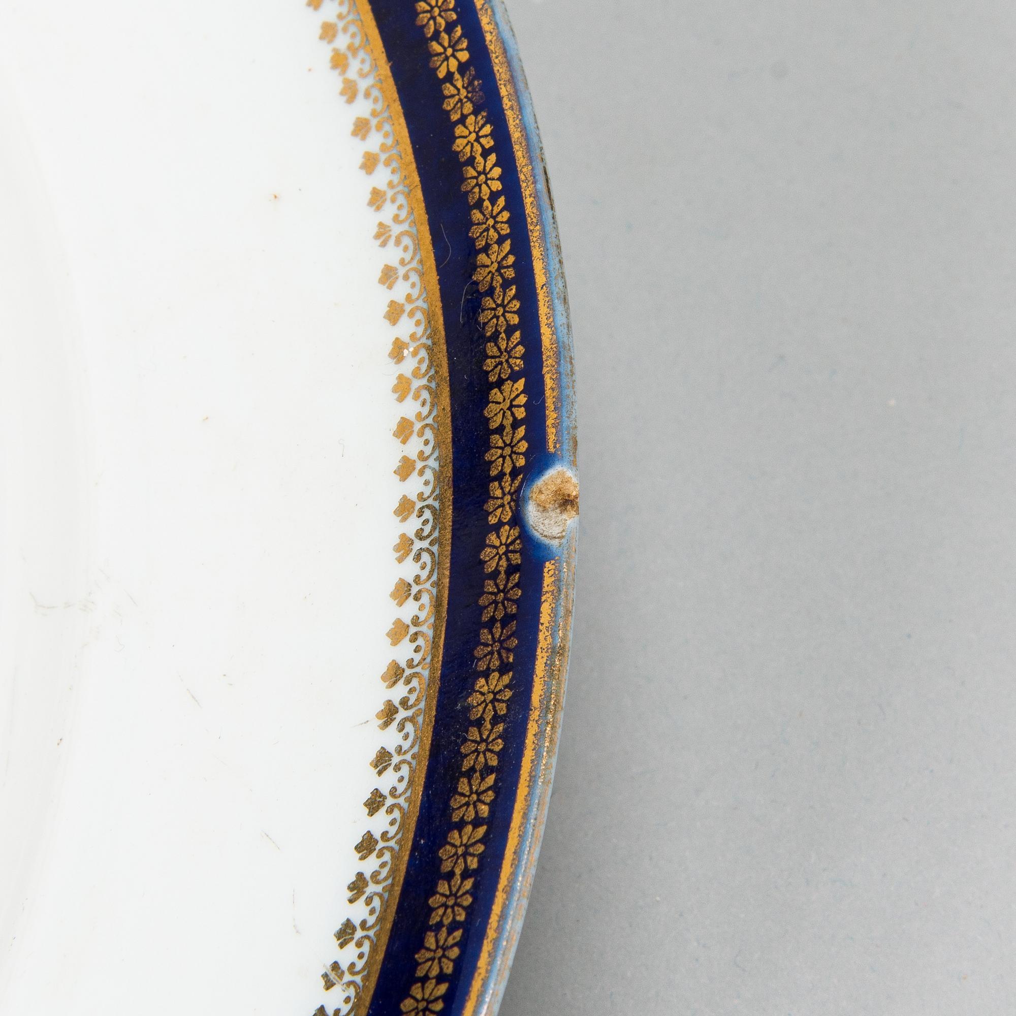 Dinner ware, porcelain, 57 pcs, Kuznetsov, Dmitrov factory, Russia 1894-1917.