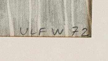 ULF WAHLBERG, blyerts, signerad och daterad 72.