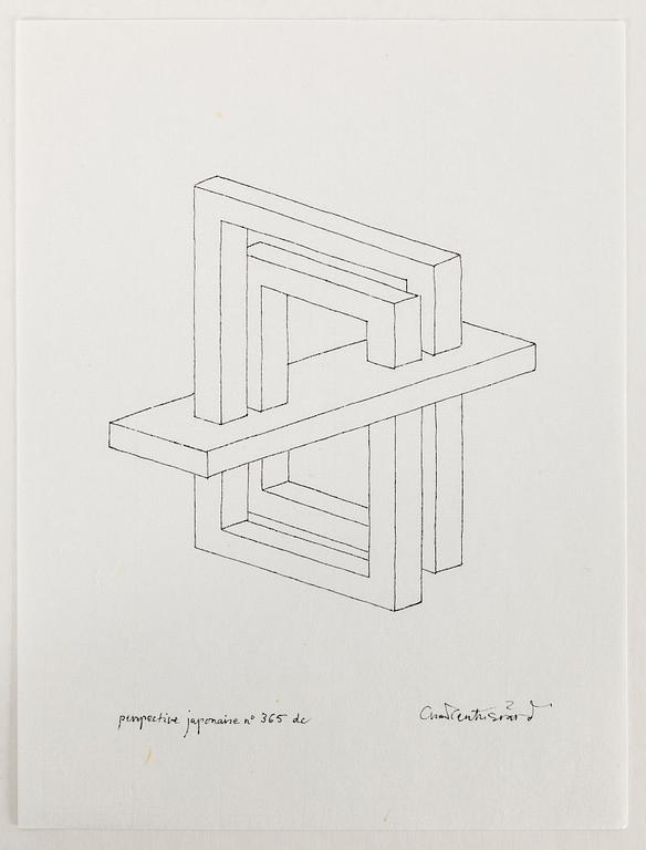 OSCAR REUTERSVÄRD, 10 ink drawings, signed.