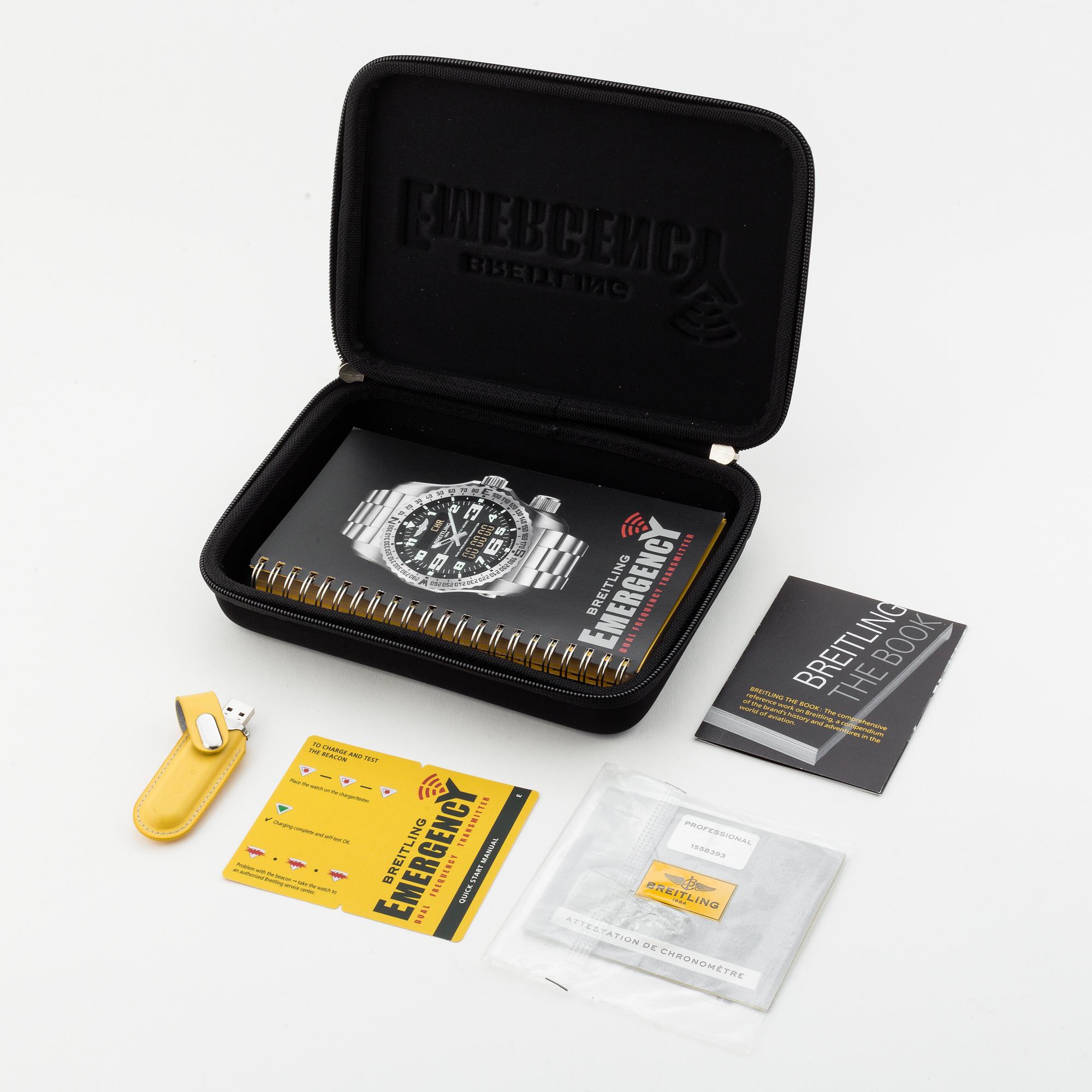 BREITLING, Emergency, Bentley Bentayga, Chronometer, wristwatch, 51 mm.