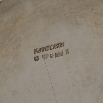 A 3-piece Swedish silver coffee service, marks of K. Anderson, Stockholm 1923-24.