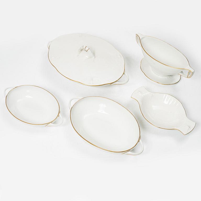 Alf Wallander, servis, 39 delar, "Trollsländan", porslin, Rörstrand, jugend, 1900-tal.