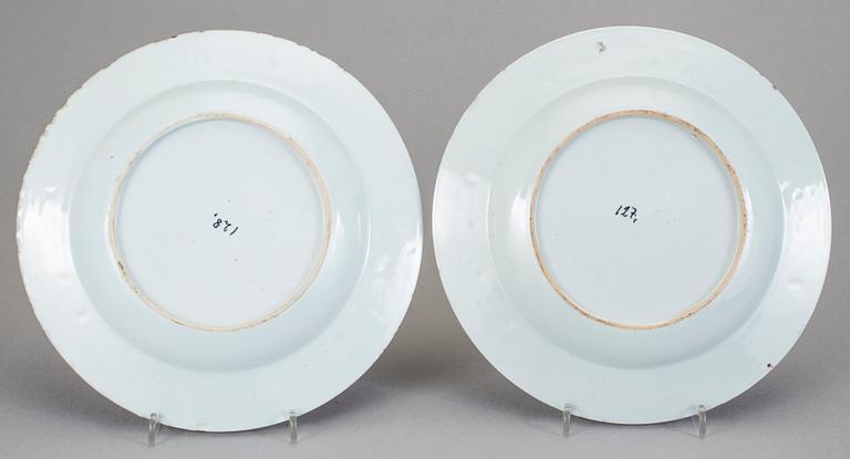 TALLRIKAR, 2+1+1, porslin, Kina, Qianlong (1736-95).