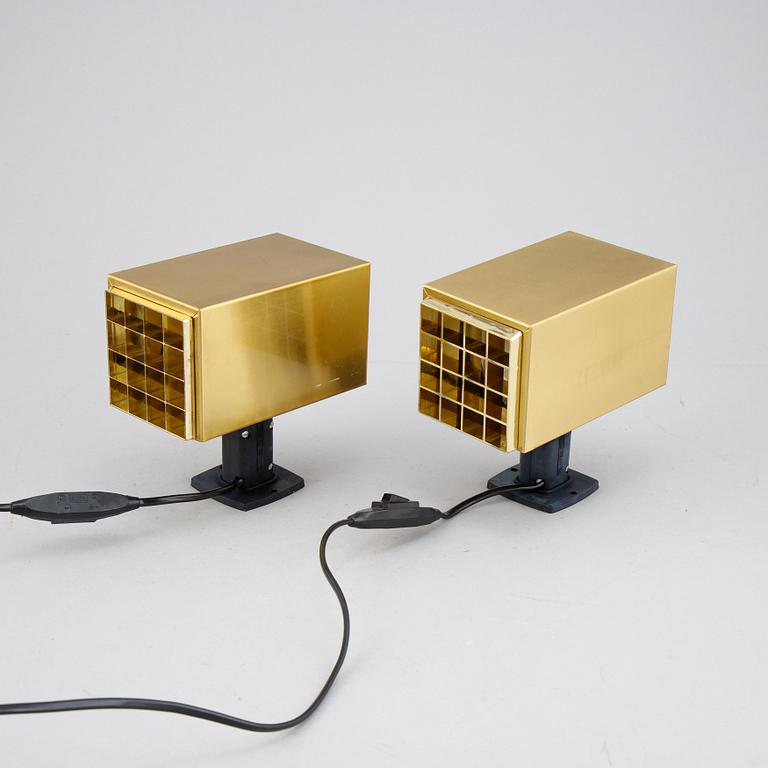 Two brass table lamps, Elidus, 1960's/70's.