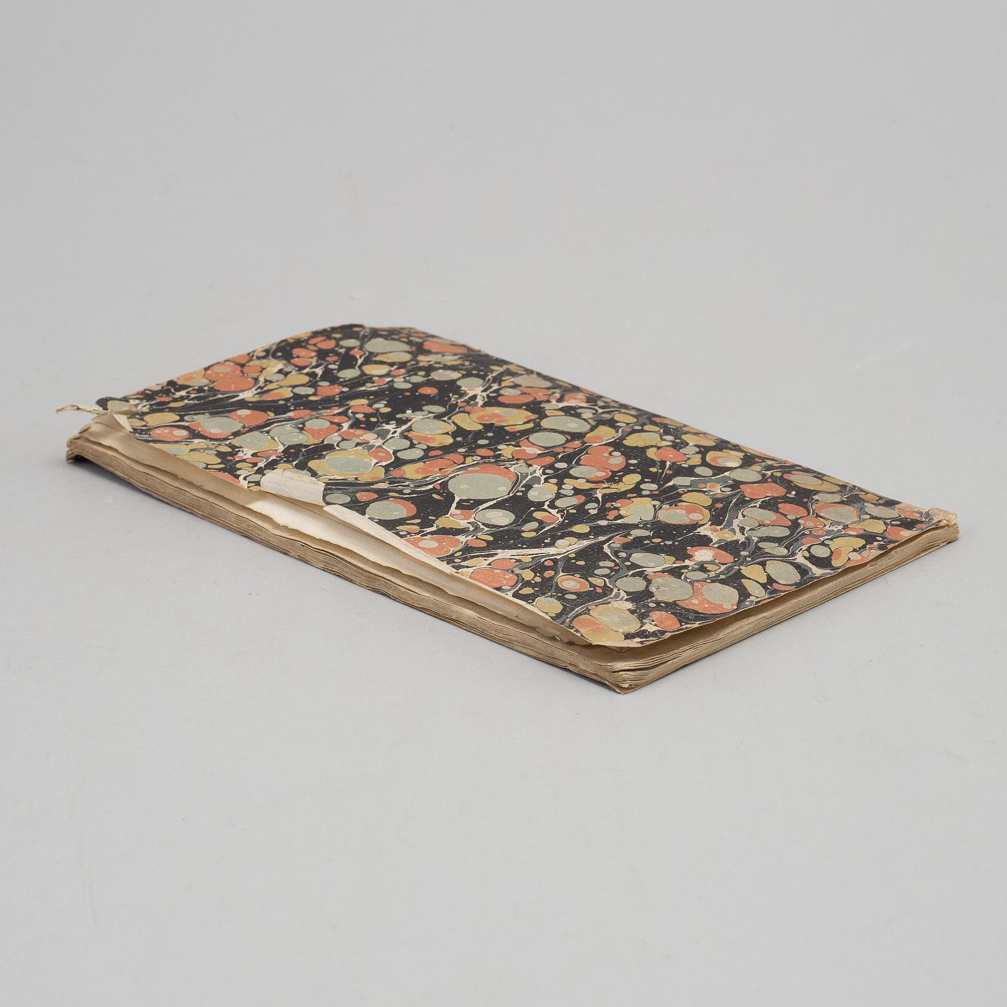 BOK, Herman A. Falk, Sällsynt jaktbok, Stockholm, 1819.