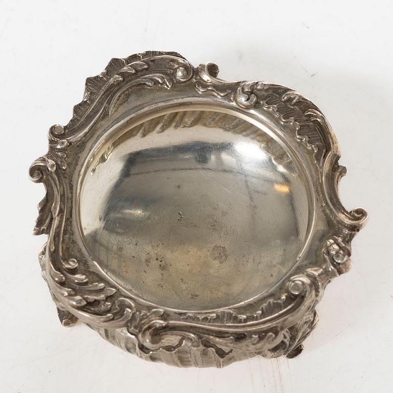 A French silver salt cellar, mark of Alphonse Debain, Paris, active 1883-1911.