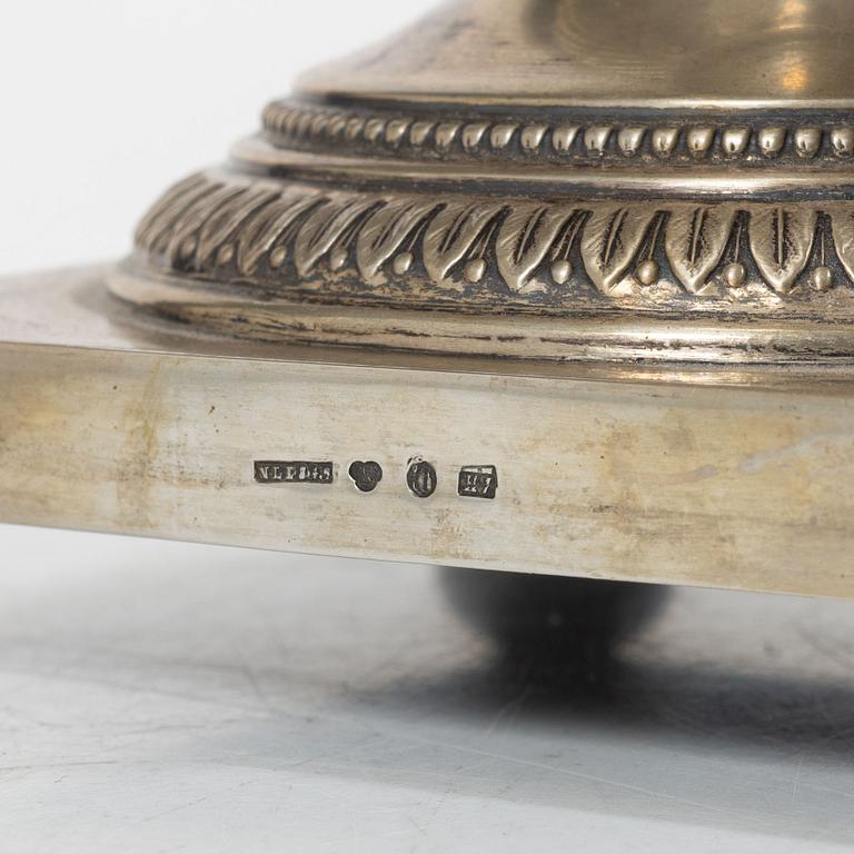 Presentation bowl, silver, Gustavian style, Nils Leonard Dahlström & Co, Örebro, 1910.