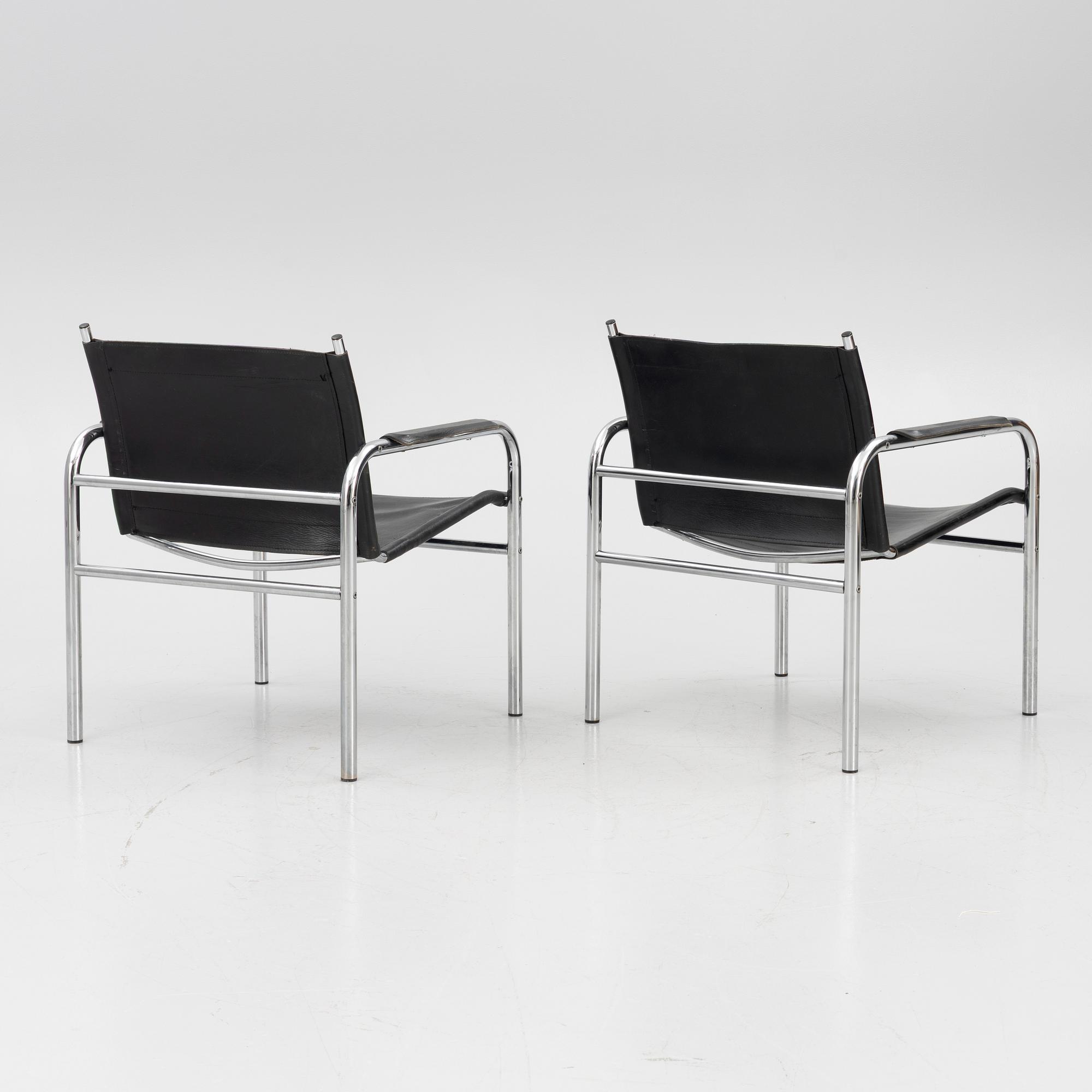 Tord Björklund, a pair of 'Klinte' armchairs, IKEA, 1980s.