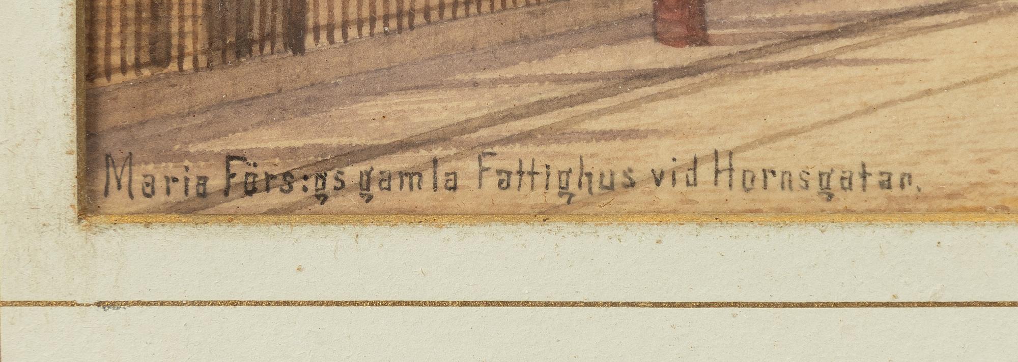 Fredrik Isberg, "Maria Förs:gs old poorhouse at Hornsgatan".