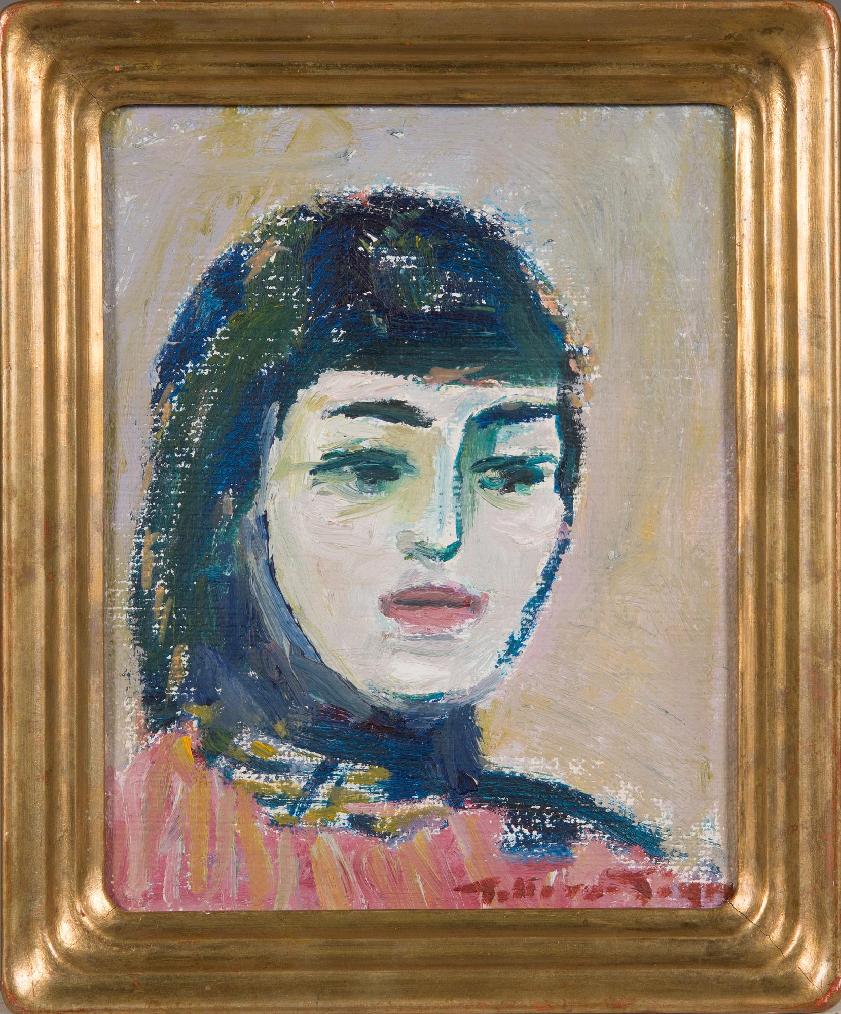 Tellervo Töyry, oil on board, signed.