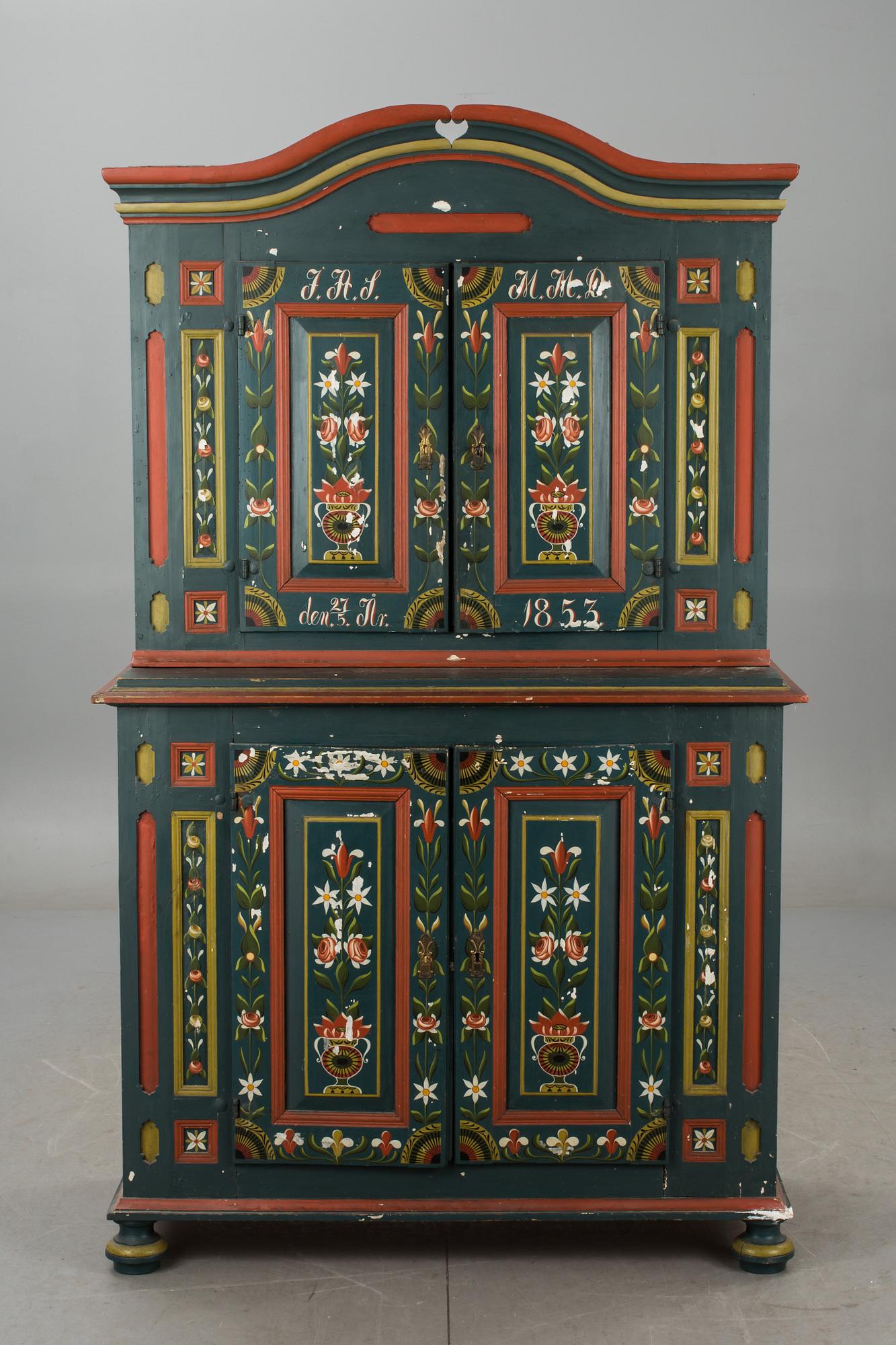 SKÅP, allmoge, 1800-talets mitt.