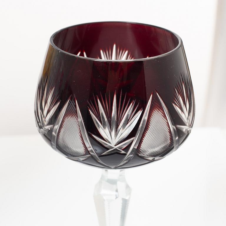 Wine glasses, 20th century (13 pcs).