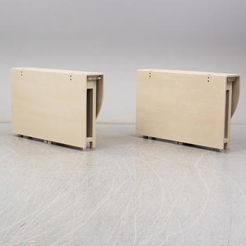 A pair of Swedish painted flap tables "Bergslagen" from IKEA's 18th century collection.