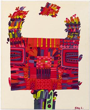 Stig Lindberg, textiltryck, 1960-tal.