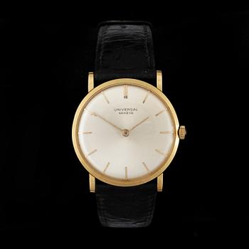 ARMBANDSUR, herr, 18k guld, Universal, Geneve, 1950-tal.