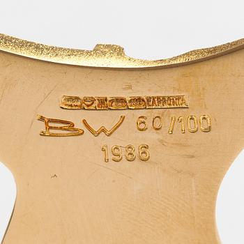 Björn Weckström, An 18K gold and platinum necklace "Papillon". Lapponia 1987.