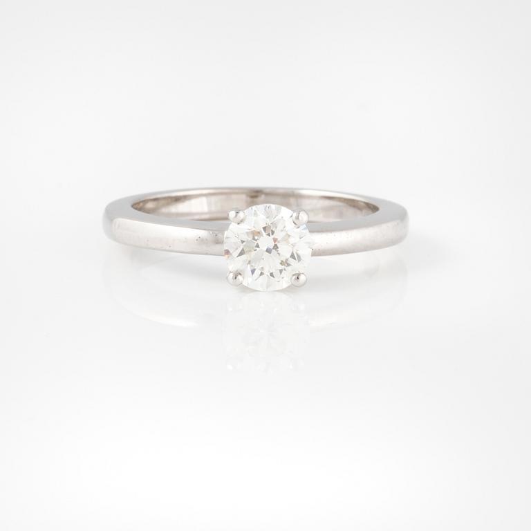 RING, med briljantslipad diamant 0.90 ct.